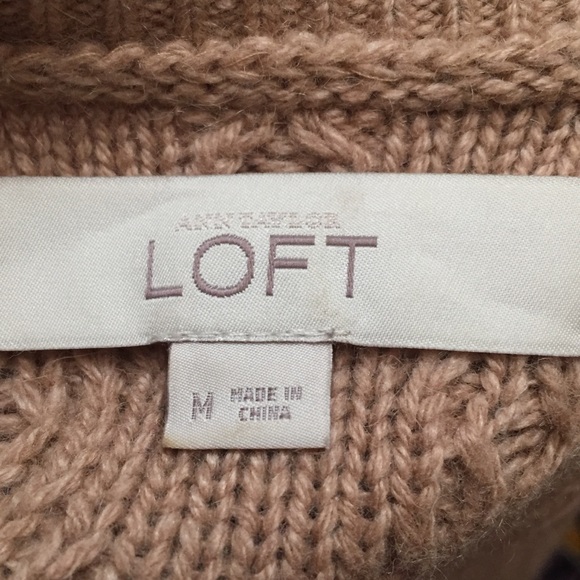 Loft Cable Knit Sweater M - Picture 4 of 5